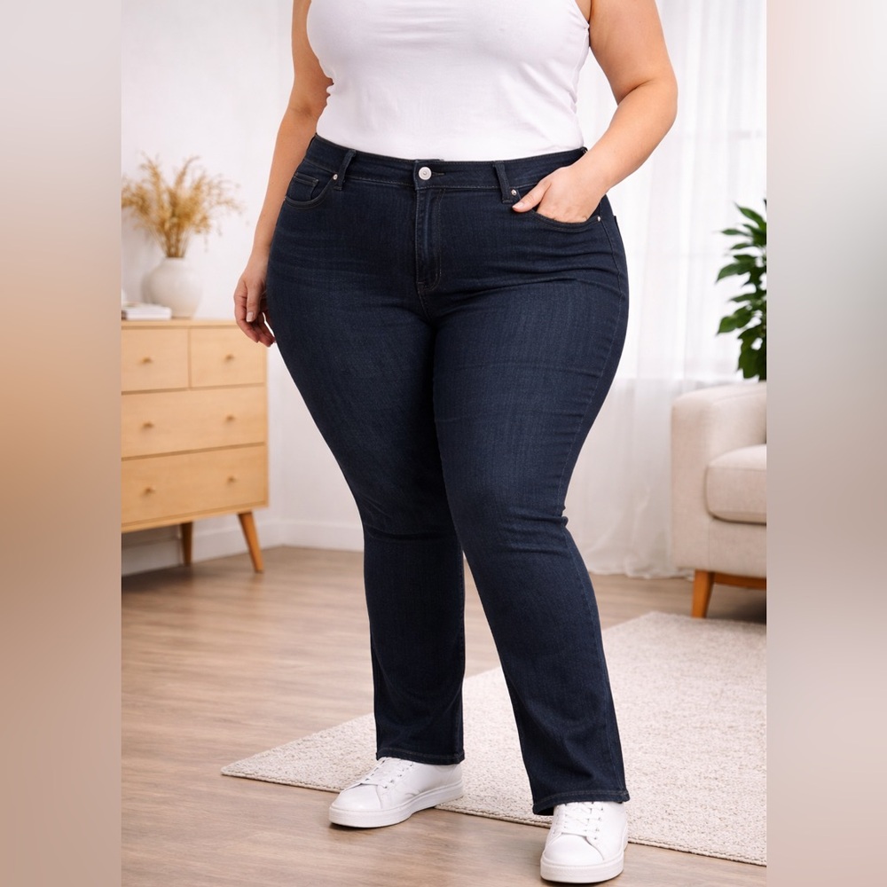 Navy Women's Straight Leg Jeans